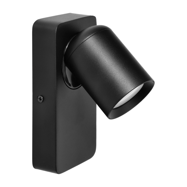 MALTA SP 1, wall and ceiling light, GU10 max. 12W, IP20, black, rectangular base MALTA SP 1, wall and ceiling light, GU10 max. 12W, IP20, black, rectangular base